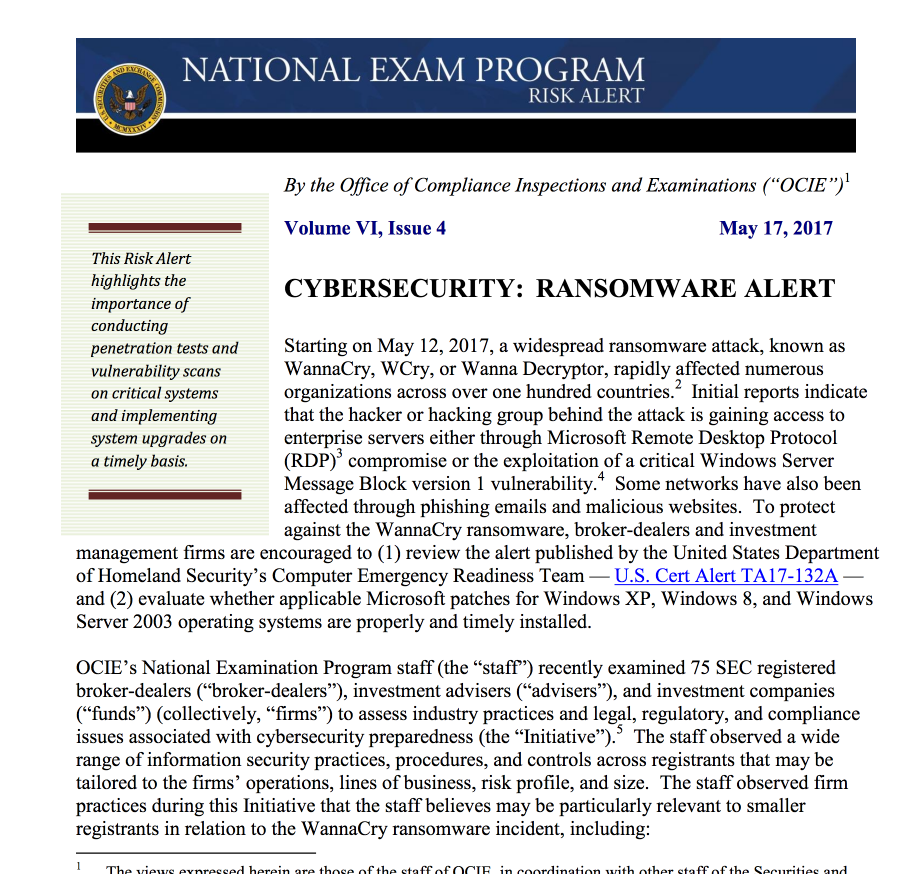 Cybersecurity Ransomware 
