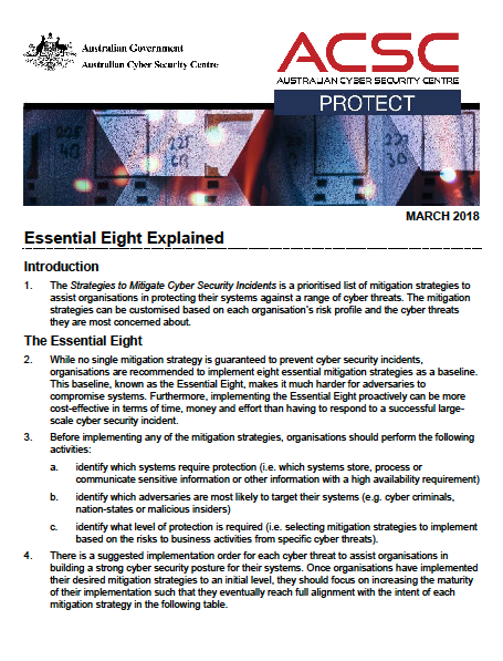 Essential Eight Explained