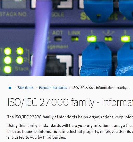ISO/IEC 27000 family